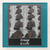 Orange Grove Glasuntersetzer (Vorderseite)