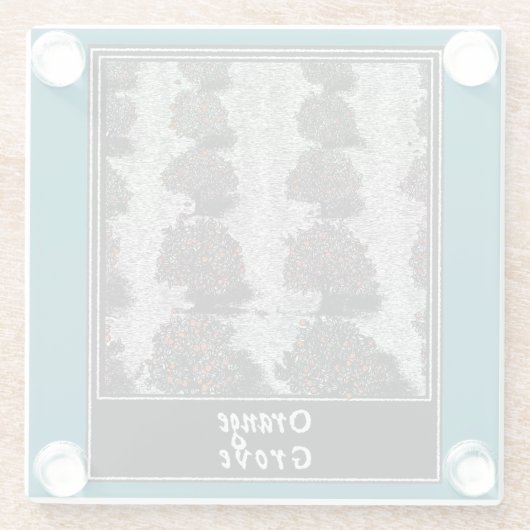 Orange Grove Glasuntersetzer (Rückseite)