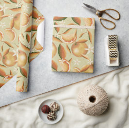 Orange Grove mint Geschenkpapier