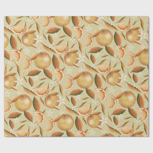 Orange Grove mint Geschenkpapier (Flach)