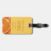 Orange Grove Monogram Gepäckmarke Gepäckanhänger (Rückseite horizontal)