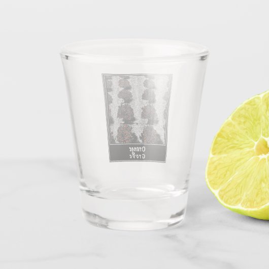 Orange Grove Schnapsglas (Rückseite)
