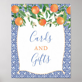 Orange Groves Duschkarten und Geschenke Poster