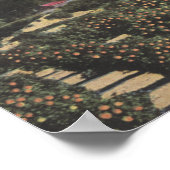 Orange Groves mit Old Baldy Mt in Entfernung Poster (Ecke)