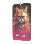 Orange Grumpy Katze Autolufterfrischer (Links)