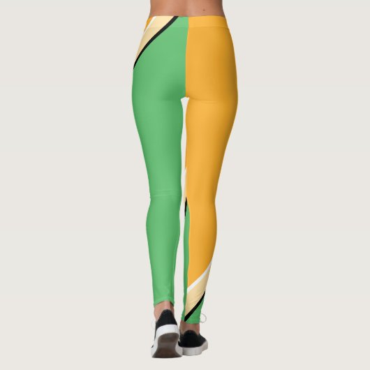 orange, grün, gelb leggings (Rückseite)
