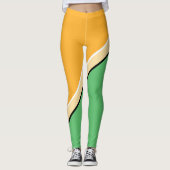 orange, grün, gelb leggings (Vorderseite)