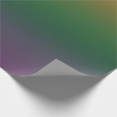 Orange-grün-Lila Gradient Geschenkpapier (Ecke)