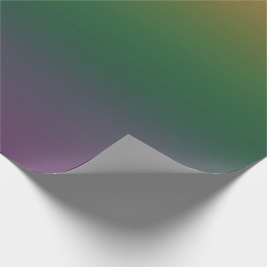 Orange-grün-Lila Gradient Geschenkpapier (Ecke)