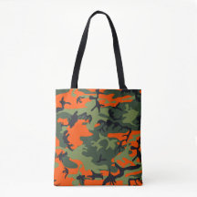 Orange, Grün, Schwarz Camo Tarnmuster