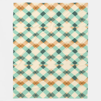 Orange, grün und blau Streifen Fleecedecke