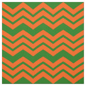 Orange Grüne Chevron-Zickzack-Design Stoff (Muster)
