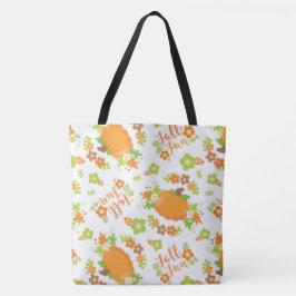 ORANGE & GRÜNE TÜRKEI & BLUME TASCHE