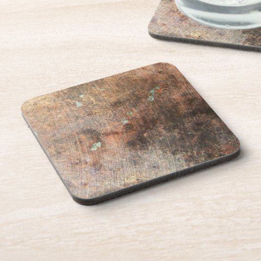 Orange Grunge 6 Untersetzer (Linke Seite)