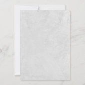 Orange Grunge Foto Geburtstag Einladung (Rückseite)