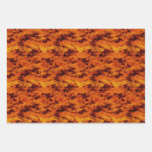 Orange Grunge Geschenkpapier Set (Vorderseite 3)