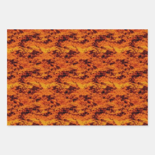 Orange Grunge Geschenkpapier Set (Vorderseite 2)