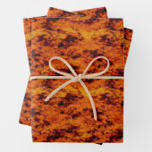 Orange Grunge Geschenkpapier Set (Beispiel)