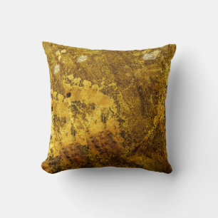 Orange Grunge-Texturabstract,alt,antiquarisch,Kuns Kissen