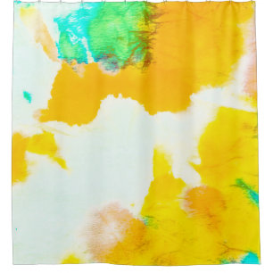 Orange grungy Paint. Gefärbte Krawatte drucken. Fa Duschvorhang