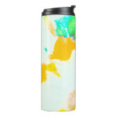 Orange grungy Paint. Gefärbte Krawatte drucken. Fa Thermosbecher (Nach links gedreht)