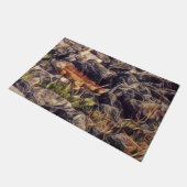 Orange Guana Art Fußmatte (Schrägansicht)