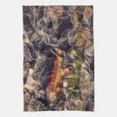 Orange Guana Art Geschirrtuch (Vertikal)