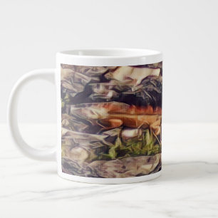 Orange Guana Art Jumbo-Tasse