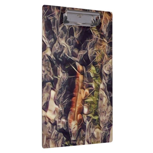 Orange Guana Art Klemmbrett (Rechts)