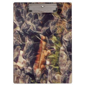 Orange Guana Art Klemmbrett (Vorderseite)