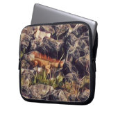 Orange Guana Art Laptopschutzhülle (Vorderseite Links)