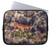 Orange Guana Art Laptopschutzhülle (Vorderseite)