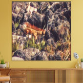 Orange Guana Art Leinwanddruck (Insitu (Wohnzimmer))