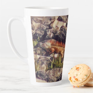 Orange Guana Art Milchtasse