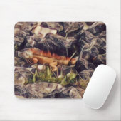 Orange Guana Art Mousepad (Mit Mouse)