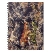 Orange Guana Art Notizblock (Vorderseite)