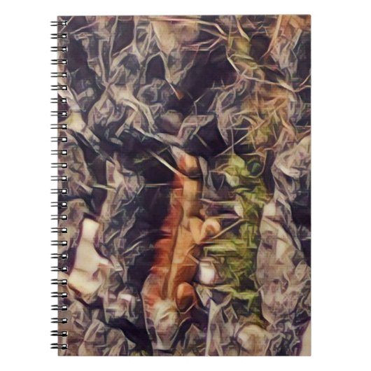 Orange Guana Art Notizblock (Vorderseite)