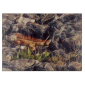 Orange Guana Art Schneidebrett (Vorderseite)