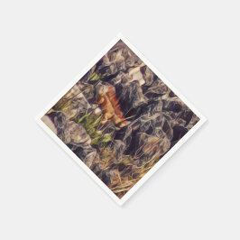 Orange Guana Art Serviette