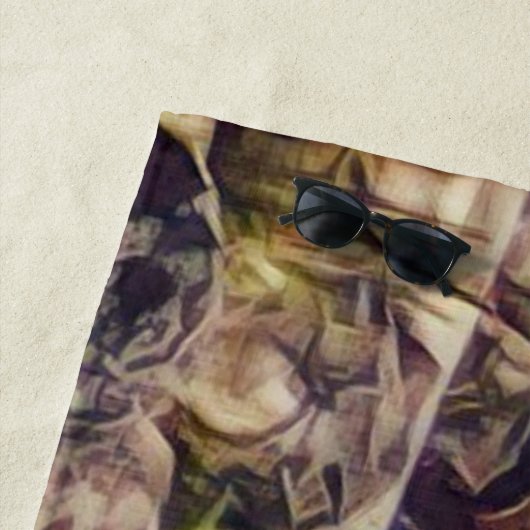 Orange Guana Art Strandtuch (Beispiel)