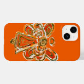 Orange Guardian Angel Art Custom iPhone Case (Rückseite (Horizontal))
