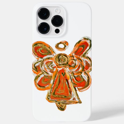 Orange Guardian Angel Art Custom iPhone Case (Rückseite)