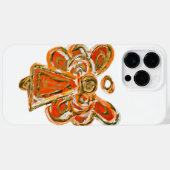 Orange Guardian Angel Art Custom iPhone Case (Rückseite (Horizontal))