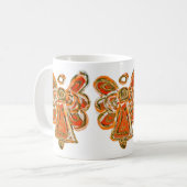 Orange Guardian Angel Custom Coffee Tassen Cup (Vorderseite Links)