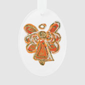 Orange Guardian Angel Hotel Colorado Ornament (Vorderseite)