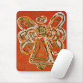 Orange Guardian Angel Mousepad (Mit Mouse)