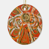 Orange Guardian Angel Ornament Pendant (Links)