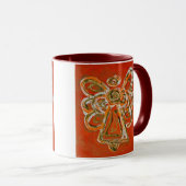 Orange Guardian Angel Tasse oder Cup (VorderseiteRechts)