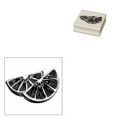 Orange Gummistempel (Stempel)