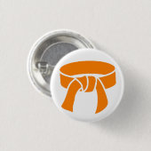 Orange Gurt-Knopf Button (Vorne & Hinten)
